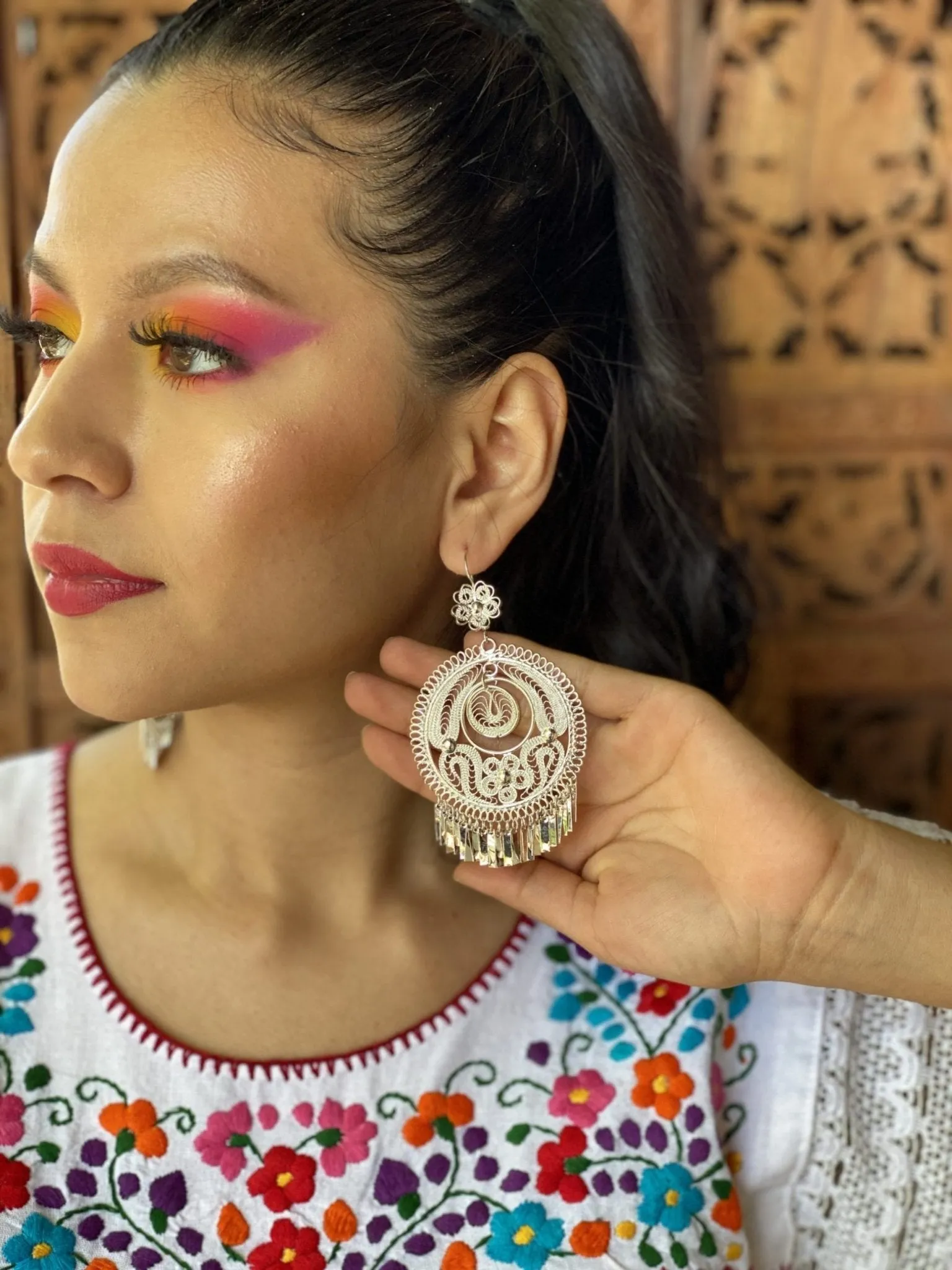 Encaje Redondo Earrings