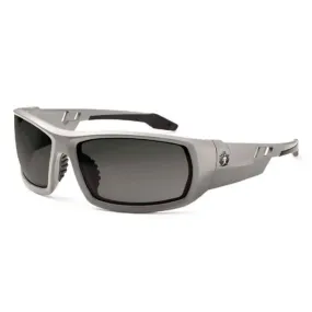 Ergodyne Skullerz ODIN-PZ Polarized Safety Glasses, Matte Gray Frame, Polarized Smoke Lens, 1 Each