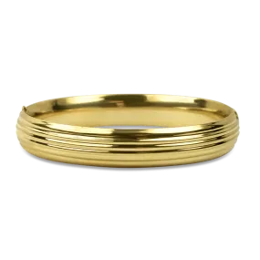 Estate 14K Yellow Hinged Bangle Bracelet