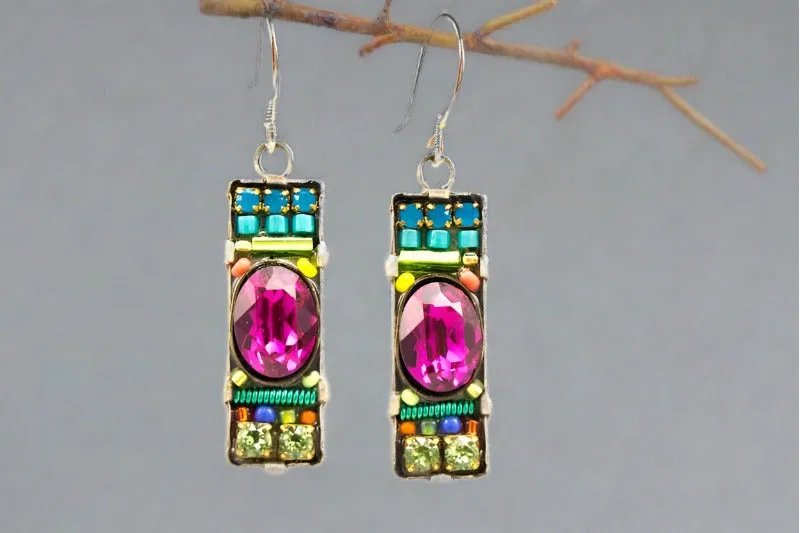 Firefly Jewelry Earrings- Multi Color Dainty Bar