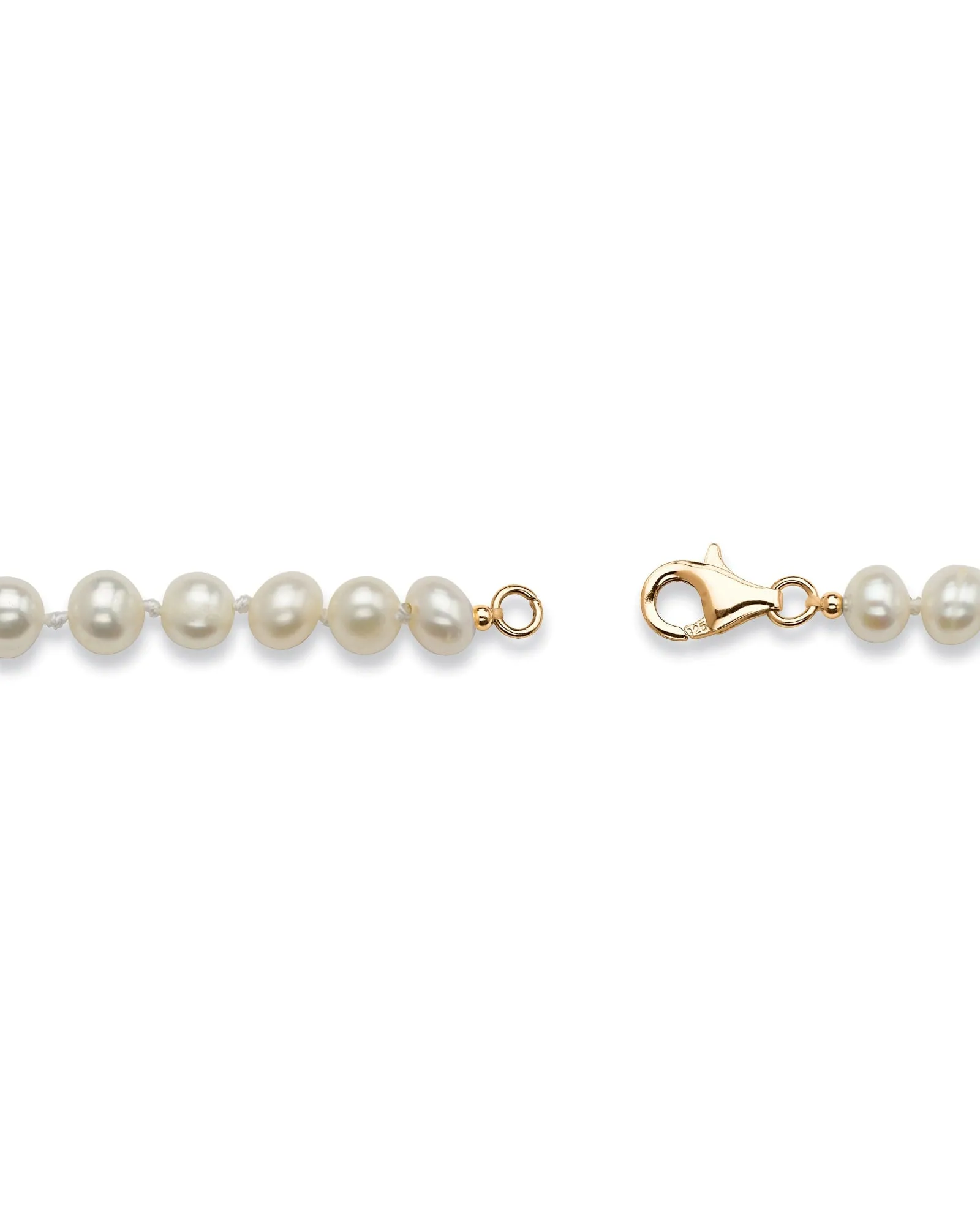 Genuine Cultured Freshwater Pearl 3-Piece Set 14k Gold-plated Sterling Silver | White