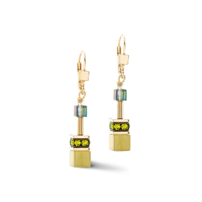 GeoCUBE® Iconic Mono Gold earrings olive