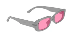 Glassy Darby Transparent Grey/Pink