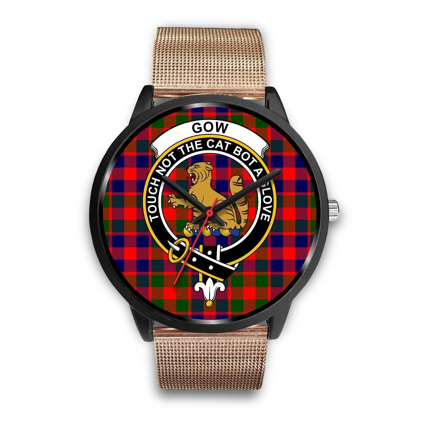 Gow of McGouan Clan Badge Tartan Black Watch