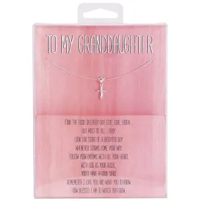 Granddaughter 18" Cross Necklace