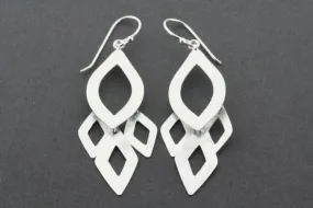 Hakea drop earring - sterling silver
