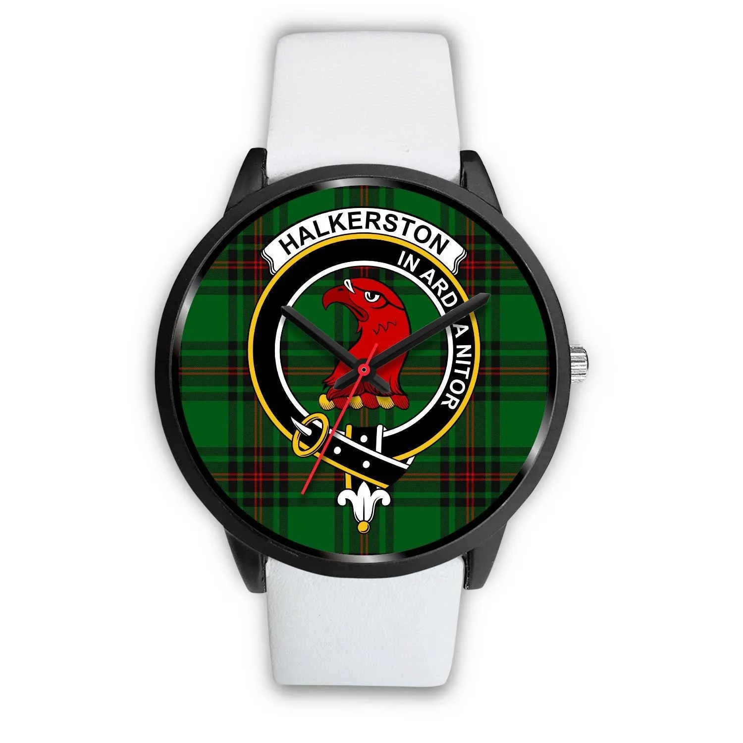 Halkerston Clan Badge Tartan Black Watch