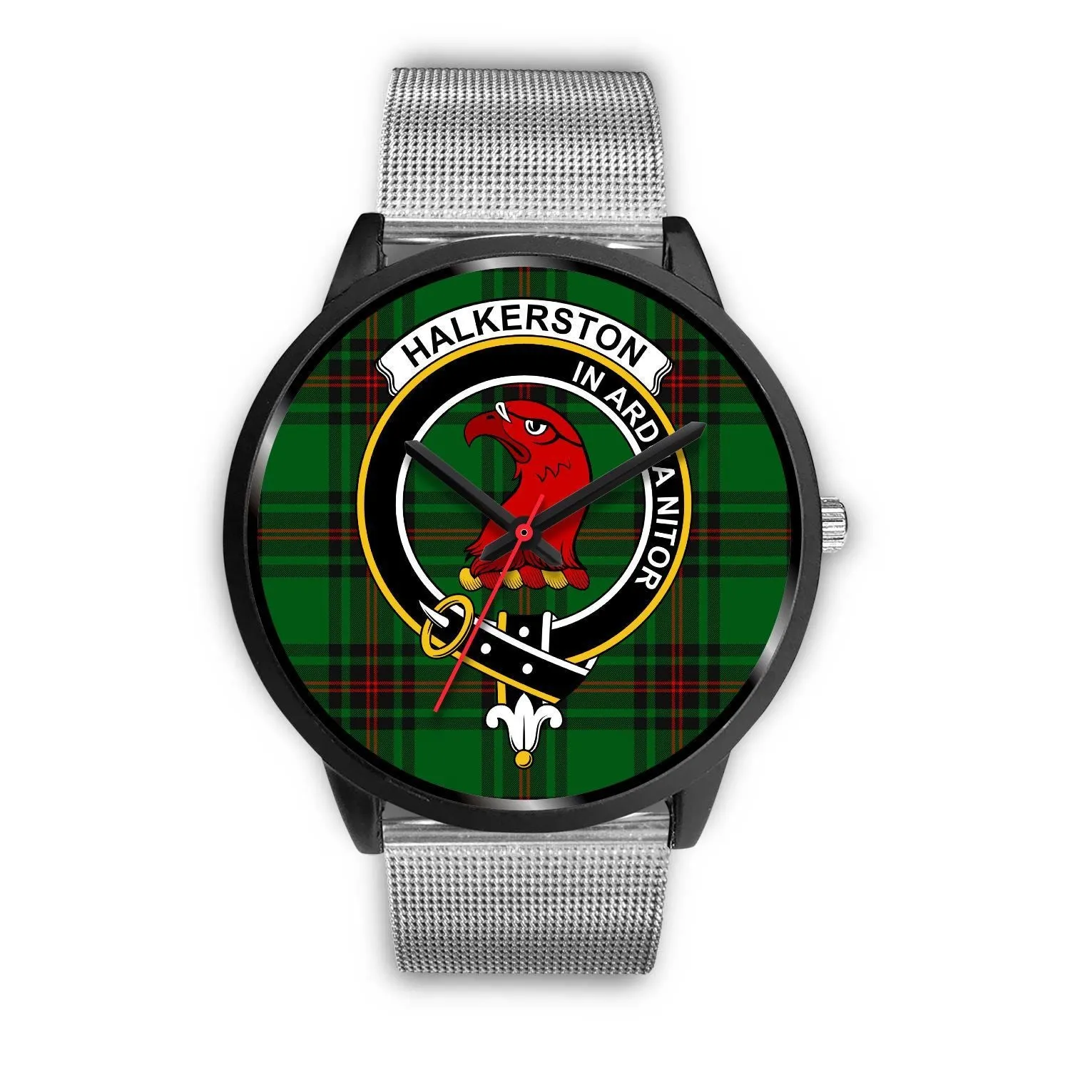 Halkerston Clan Badge Tartan Black Watch