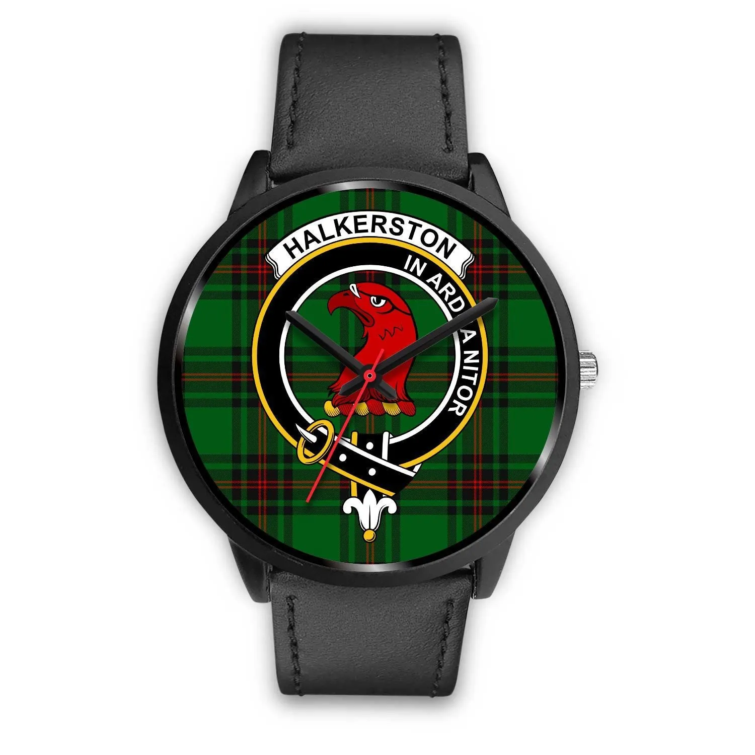 Halkerston Clan Badge Tartan Black Watch