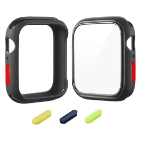 HAT-PRINCE Apple Watch Series 6 / 5 44mm TPU frame with tempered glass - Black