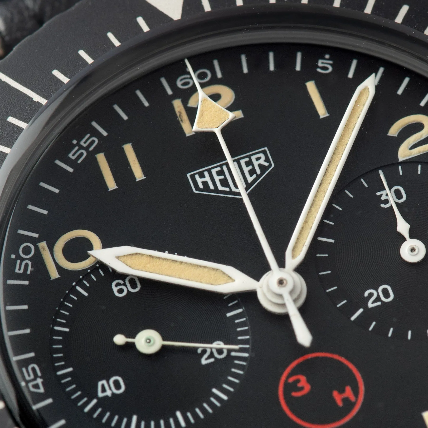 Heuer Chronograph Bundeswehr Issued Chrono 1550SG  3H