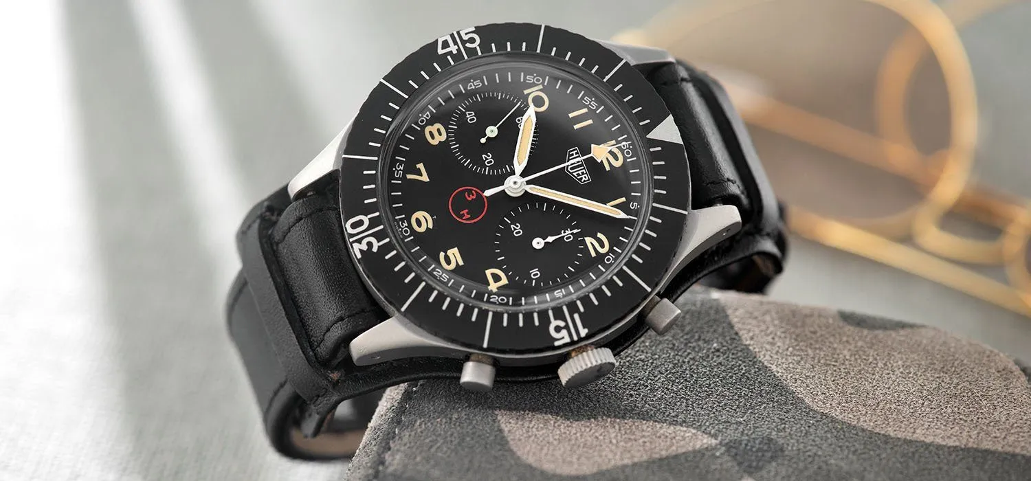 Heuer Chronograph Bundeswehr Issued Chrono 1550SG  3H