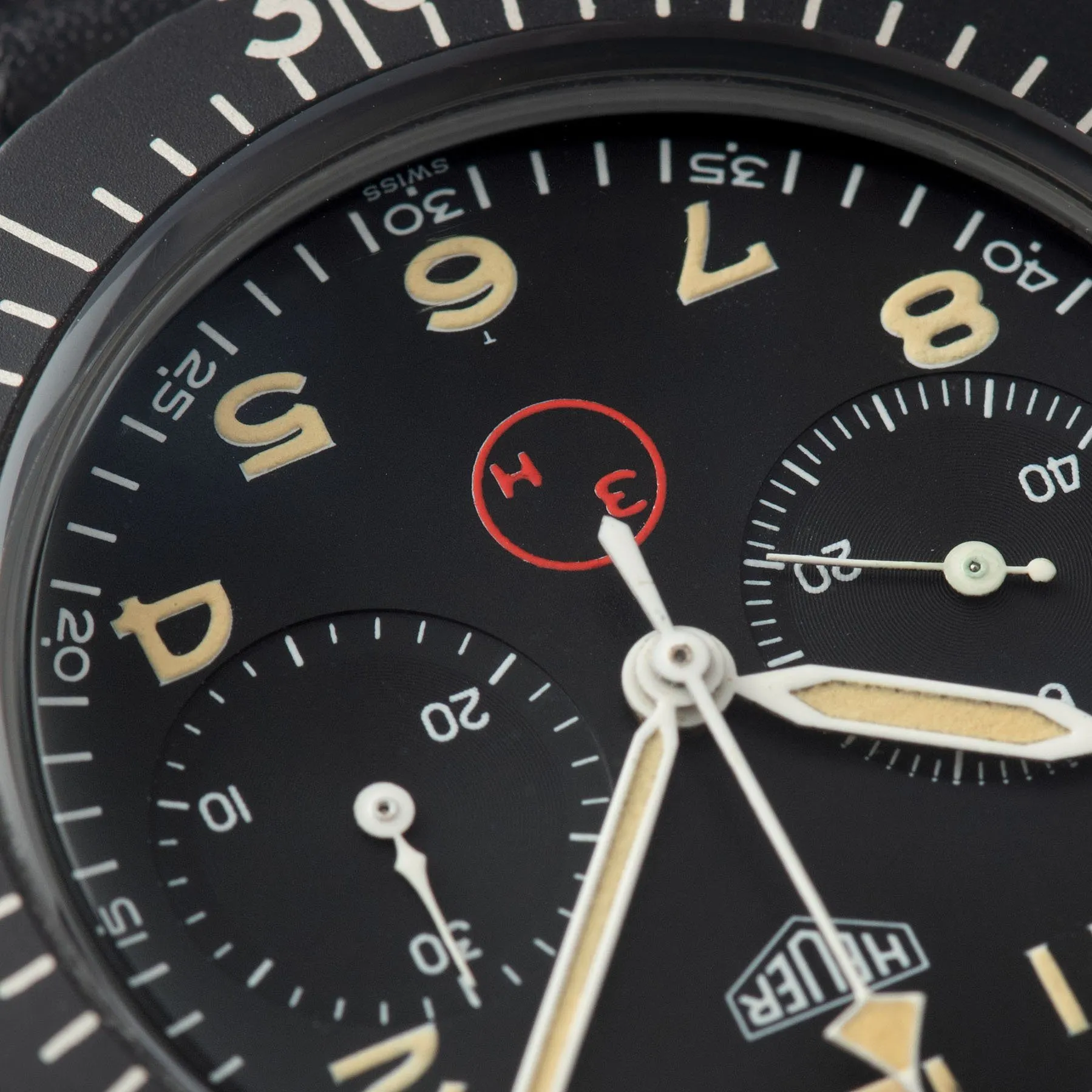 Heuer Chronograph Bundeswehr Issued Chrono 1550SG  3H