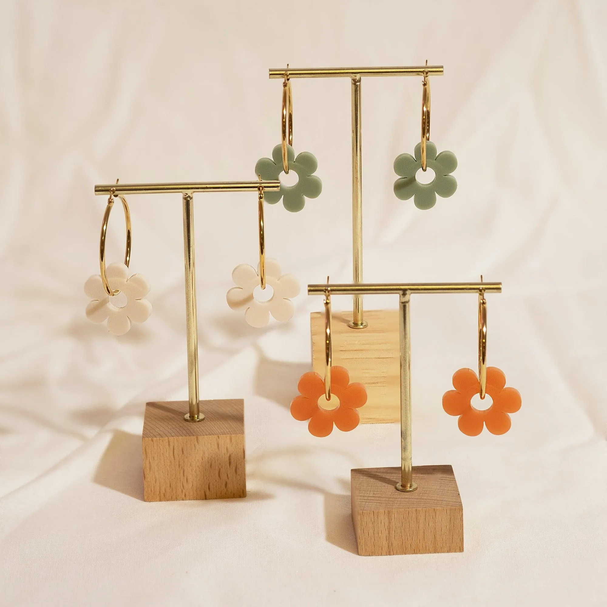 Hoopsy Daisy Sage Hoop Earrings