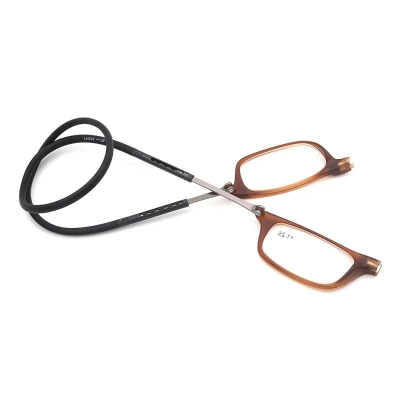 Hotochki Unisex Full Rim Rectangle Tr 90 Presbyopic Reading Glasses H232