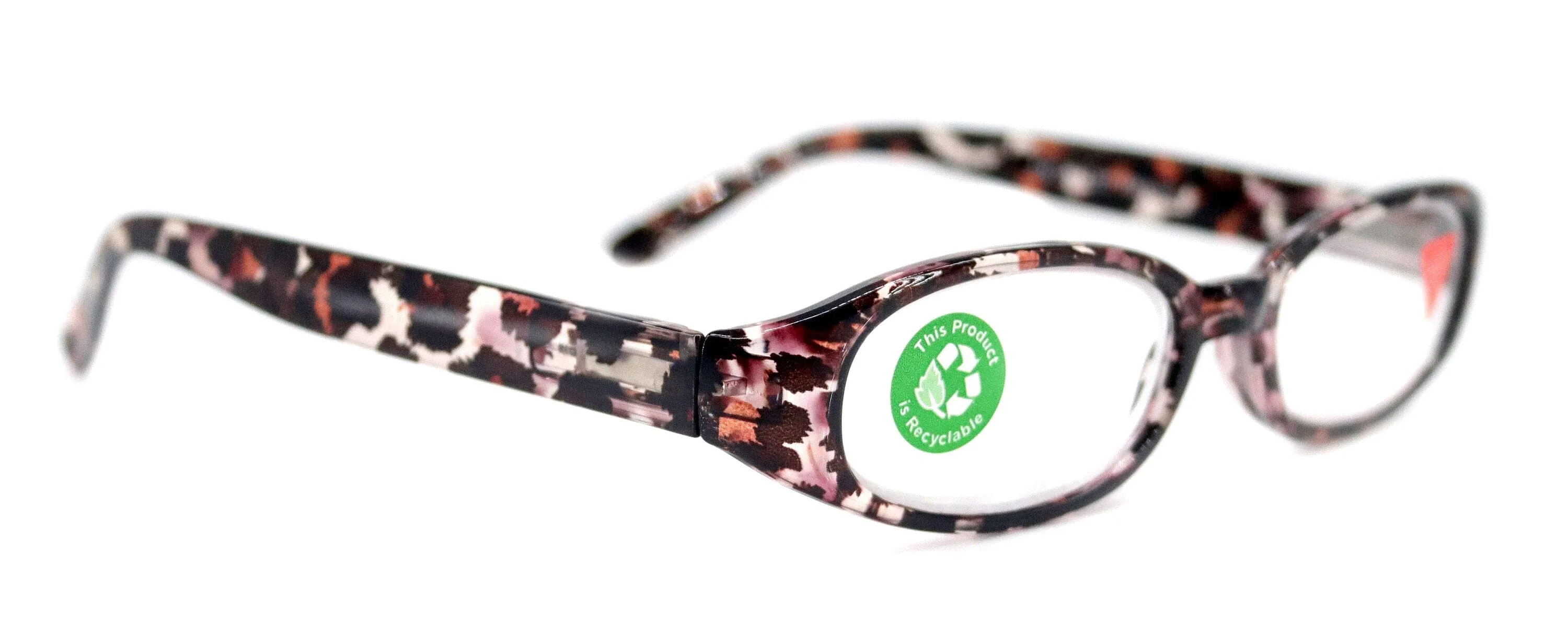 Isabella, (Premium) Reading Glasses, Fashion Reader (Leopard Brown) Print, Oval  4  4.50  5 High Magnification, NY Fifth Avenue (Wide Frame)