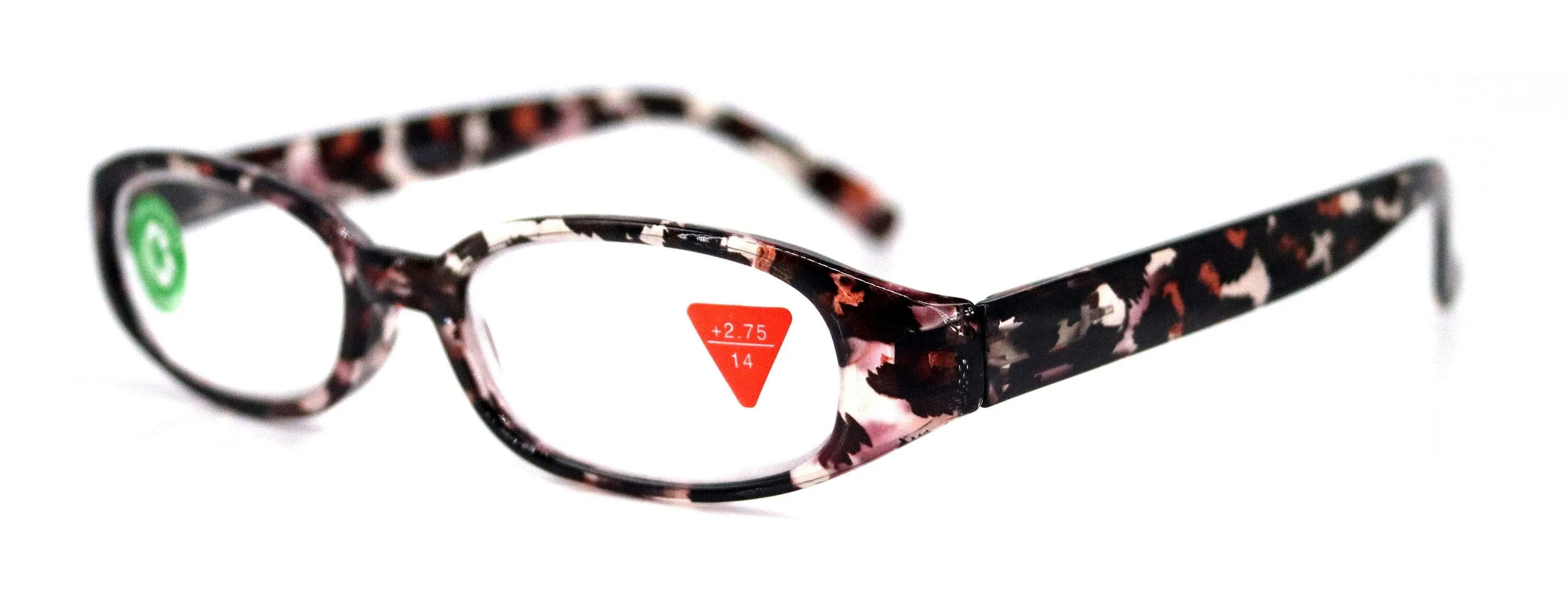 Isabella, (Premium) Reading Glasses, Fashion Reader (Leopard Brown) Print, Oval  4  4.50  5 High Magnification, NY Fifth Avenue (Wide Frame)