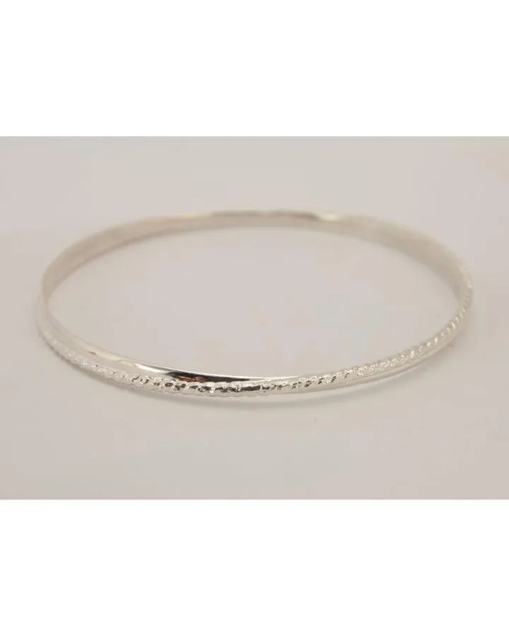 Karyn Chopik Silver Grecian Twist Bangle