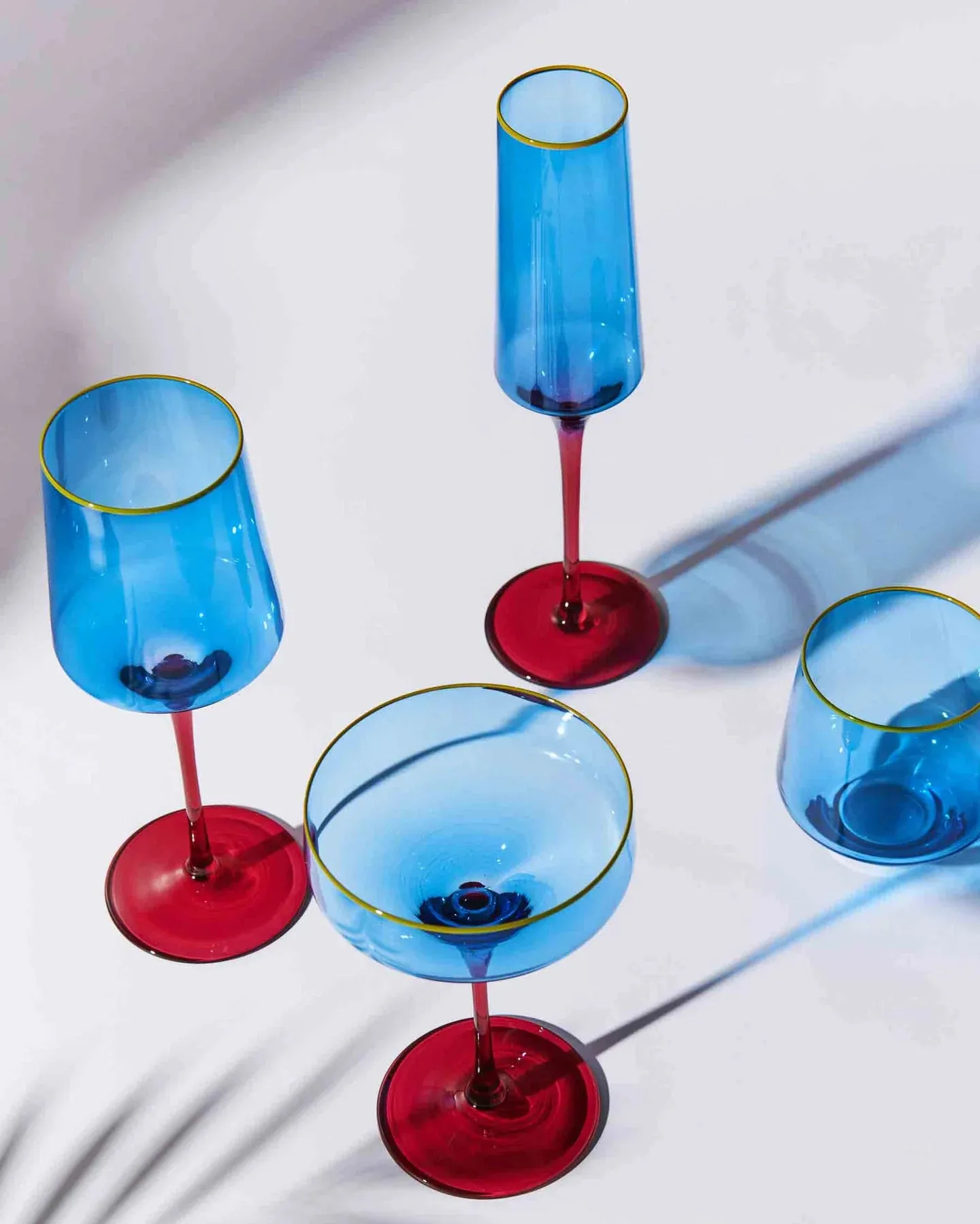 Kip & Co Sapphire Delight Champagne Glass 2P Set