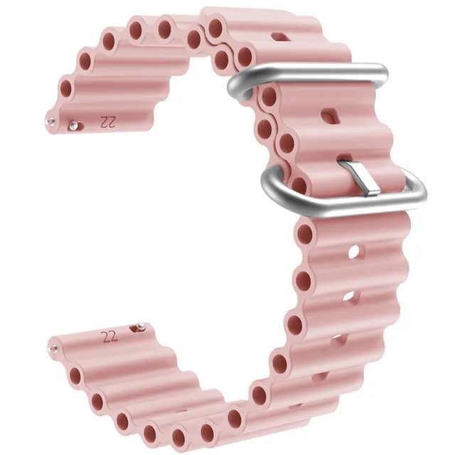 Lacoste 22mm Range compatible Silicone Ocean Bands Watch Straps