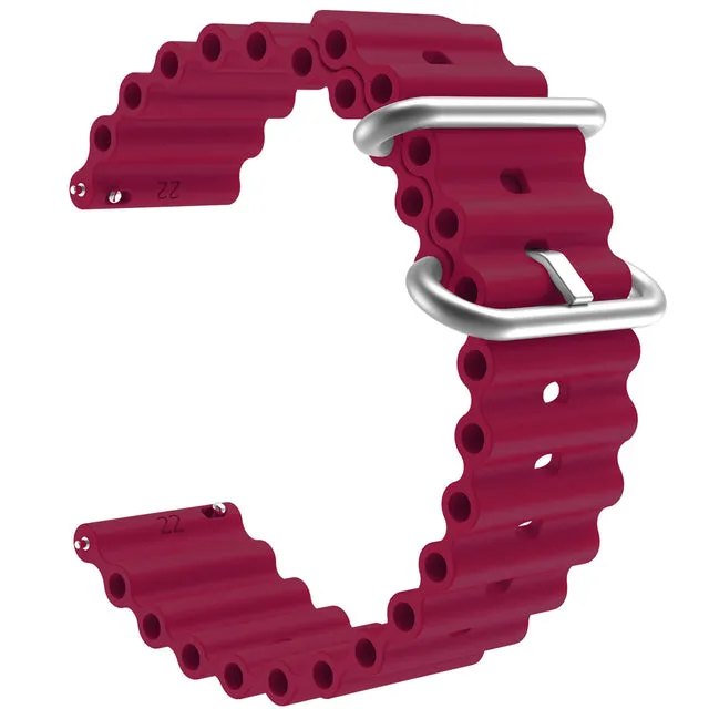 Lacoste 22mm Range compatible Silicone Ocean Bands Watch Straps