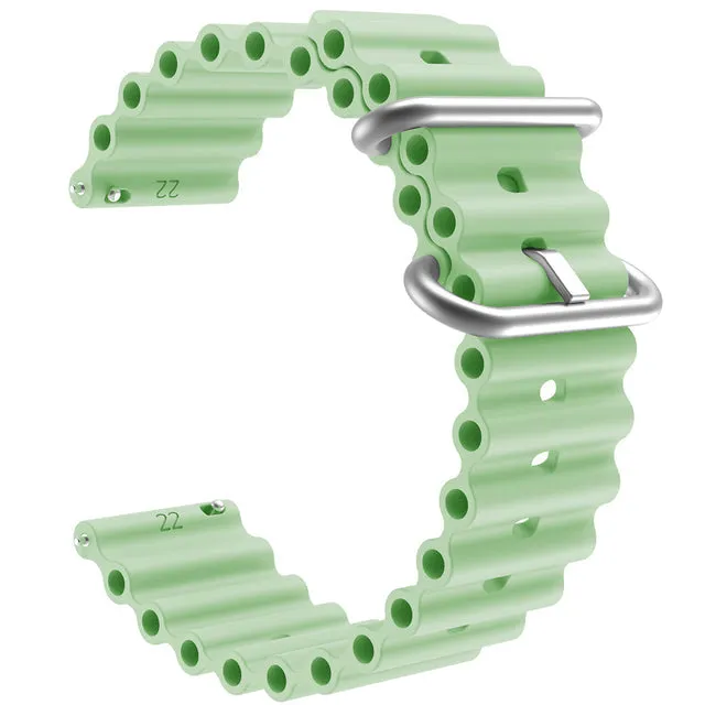Lacoste 22mm Range compatible Silicone Ocean Bands Watch Straps