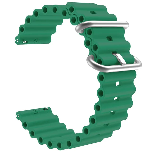 Lacoste 22mm Range compatible Silicone Ocean Bands Watch Straps