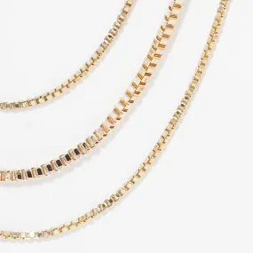 Layered Box Chain Necklace