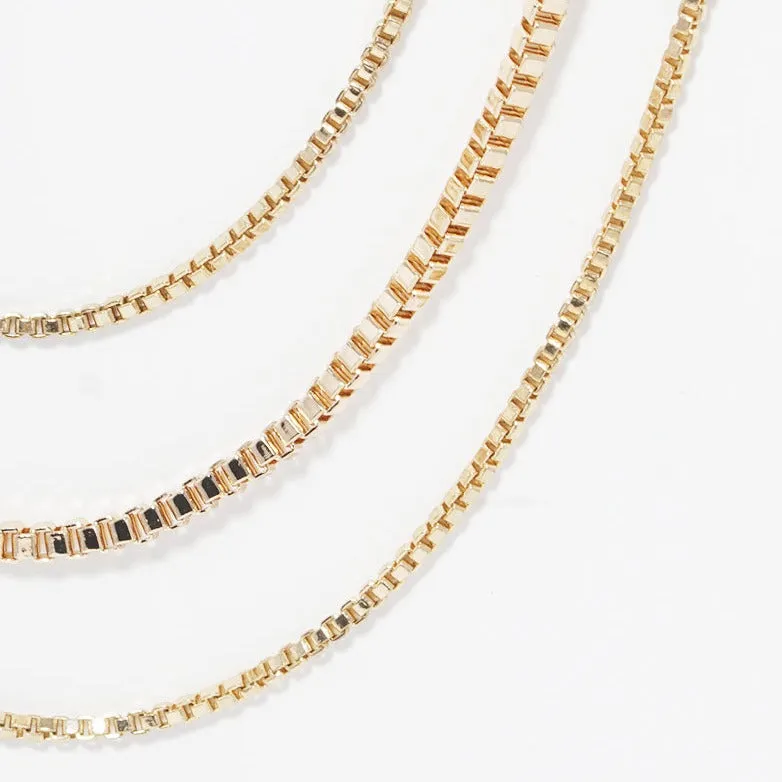 Layered Box Chain Necklace