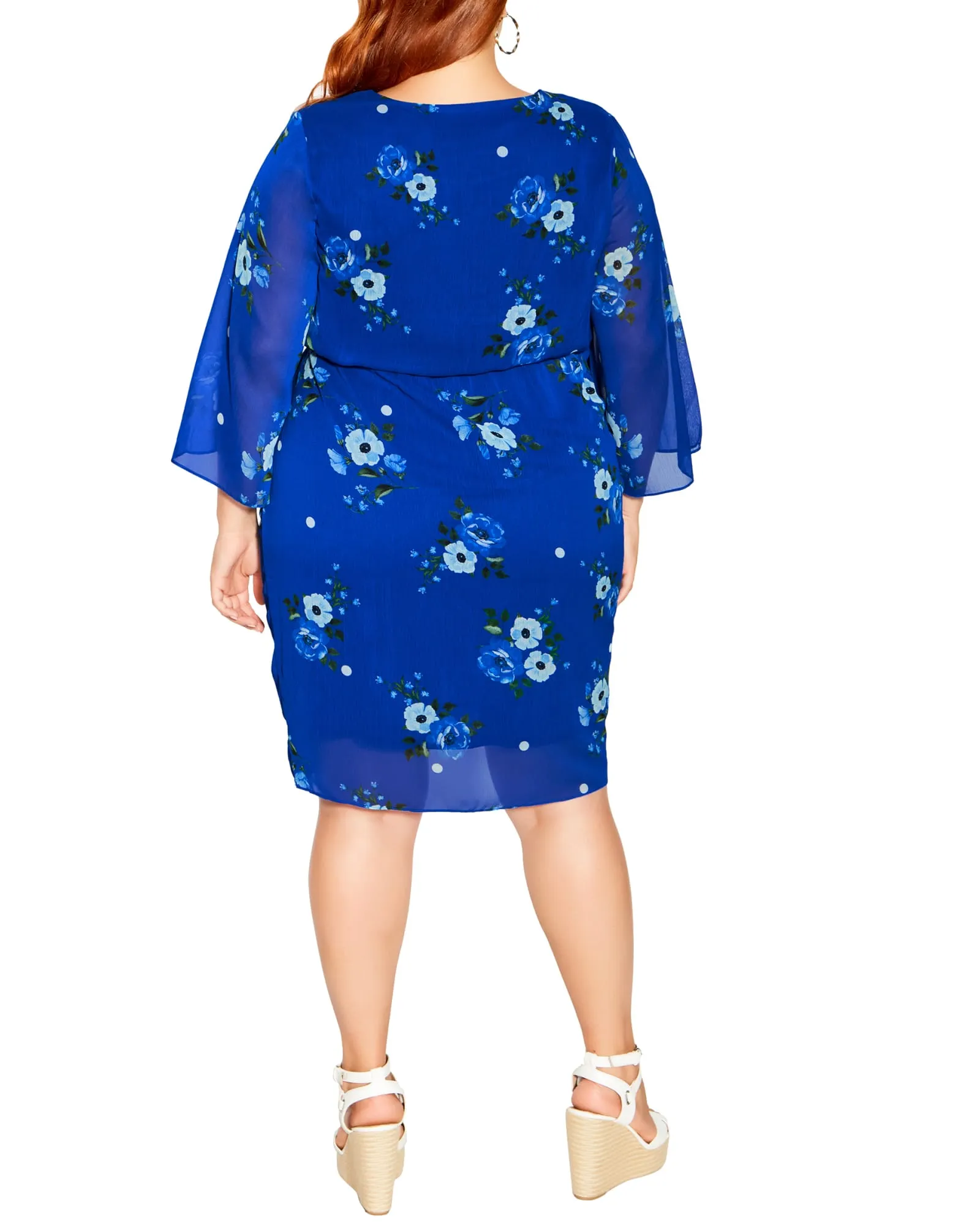 Madelyn Dress | Black / Azure Blue