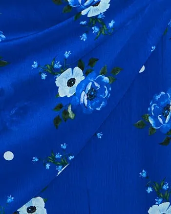 Madelyn Dress | Black / Azure Blue