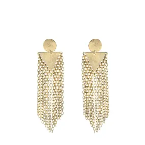 MAR Kayly Geometric Mini Fringe Statement Earring