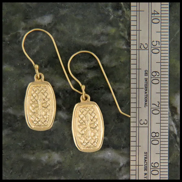 Maura's Knot Earrings in Gold