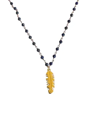 Message From Heaven Gold Feather Necklace