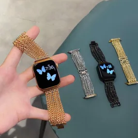 Metal Chain Apple Watch Band, iwatch Band 38mm 40mm 42mm 44mm, Women Stainless steel Apple Watch Strap, Apple Watch Series 1 2 3 4 5 6 SE