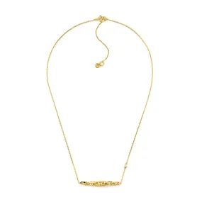 Michael Kors 14K Gold Sterling Silver Astor Link Pendant Necklace MKC170800710