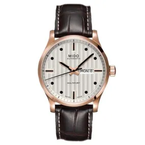MIDO 玫瑰金黑色手錶 Multifort Gent Rose-Gold Black Watch #M0054303603180