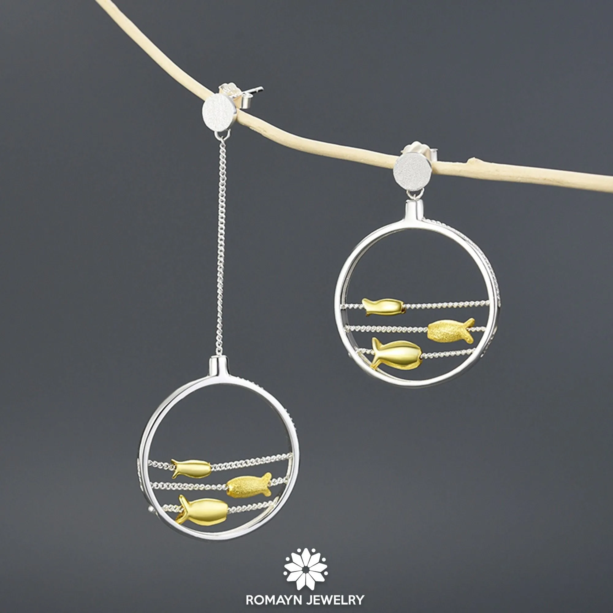Moving Fishes Necklace
