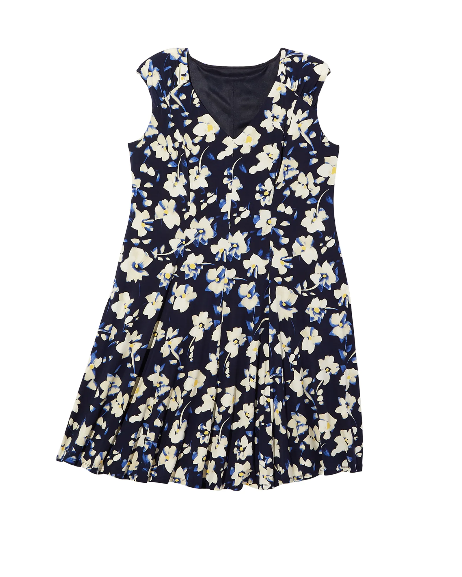 Nadie Dress | Navy / Yellow