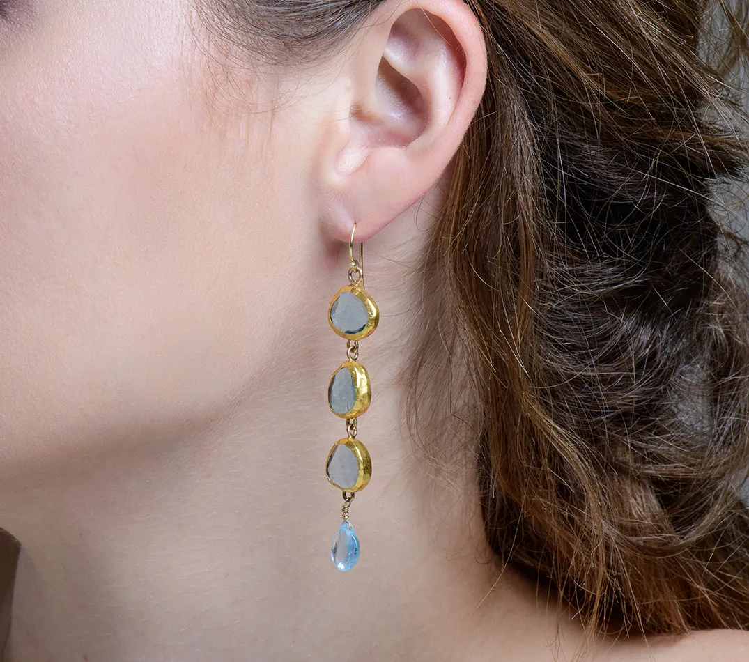 Nava Zahavi Lucky Blue Earrings