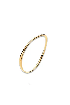 Organically Shaped Bangle in Gold