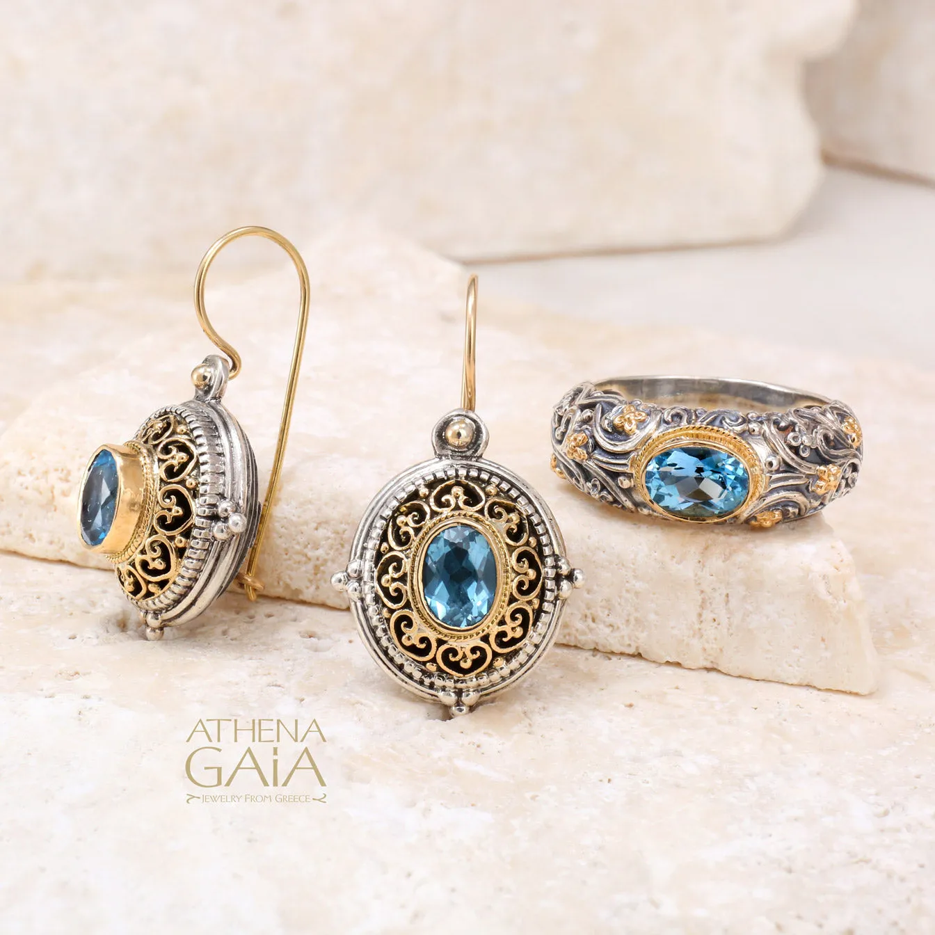 Oval Vaulted Filigree Earrings