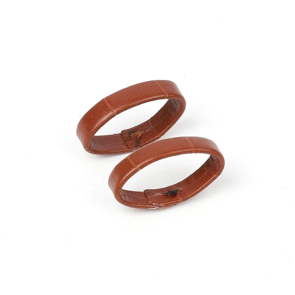 Pair of Leather Watch Strap Band Keepers Loops Compatible with the Xiaomi Redmi Watch 2 & Redmi Watch 2 Lite