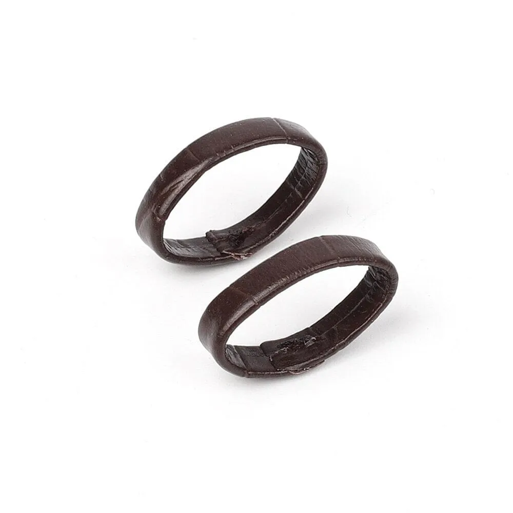 Pair of Leather Watch Strap Band Keepers Loops Compatible with the Xiaomi Redmi Watch 2 & Redmi Watch 2 Lite