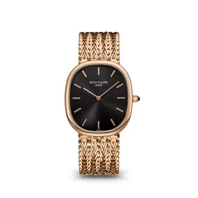 Patek Philippe Golden Ellipse 5738/1R-001 Rose Gold Black Dial (2024)