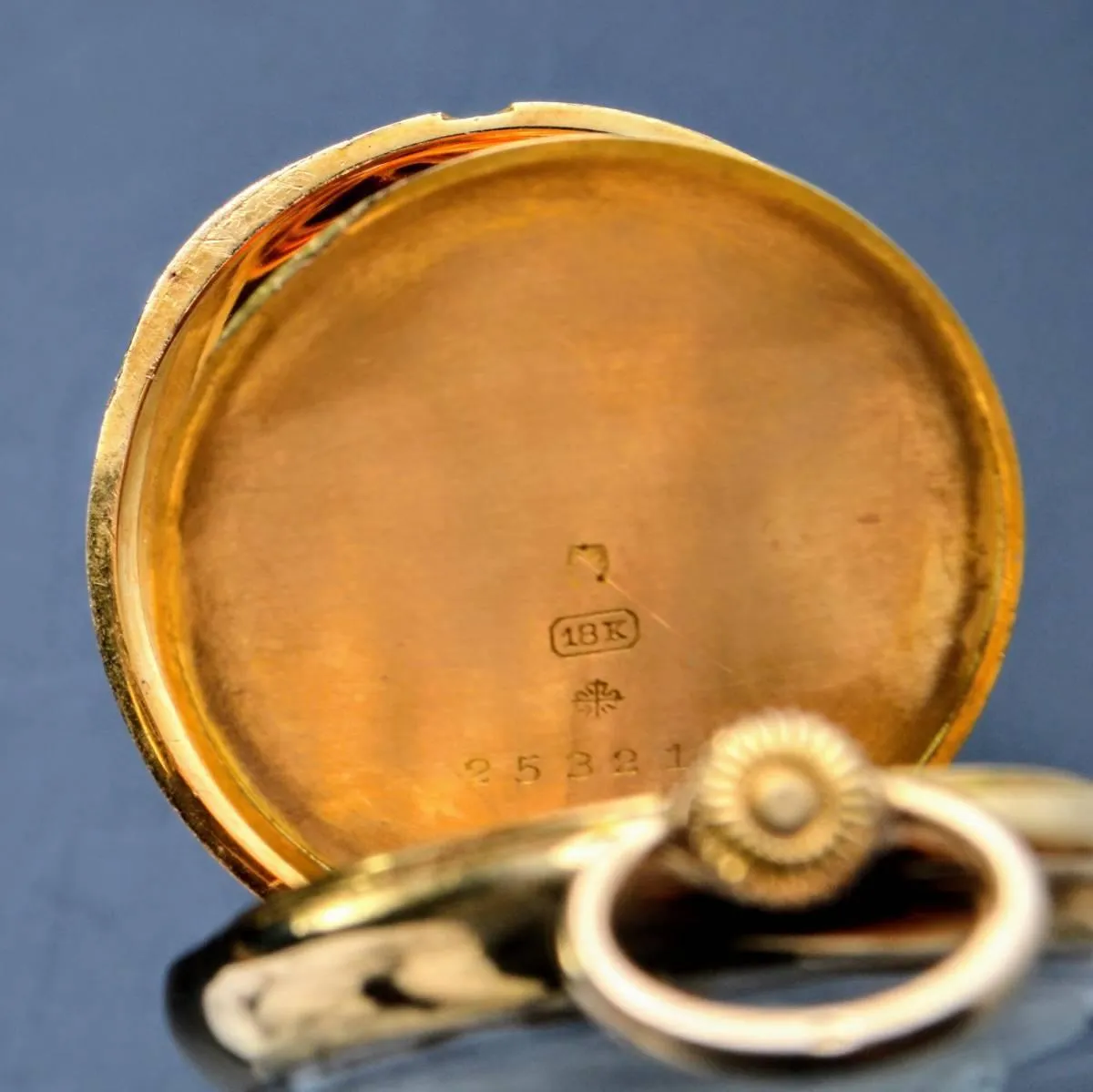 Patek Philippe Pocket Watch 18k Solid Gold 1910s 32.5mm Antique Vintage