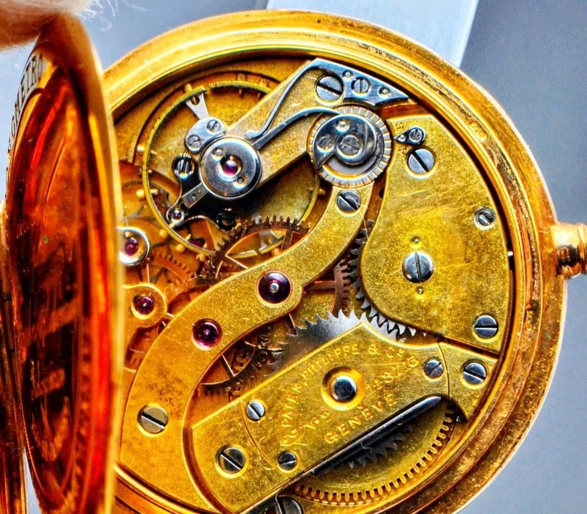 Patek Philippe Pocket Watch 18k Solid Gold 1910s 32.5mm Antique Vintage