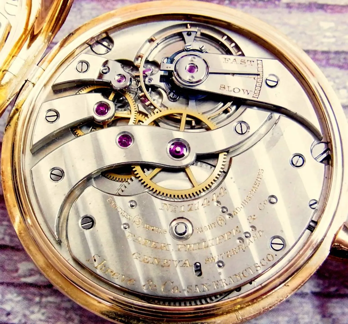 Patek Philippe Pocket Watch With Archive Certificate Gold Solid Antique 1912