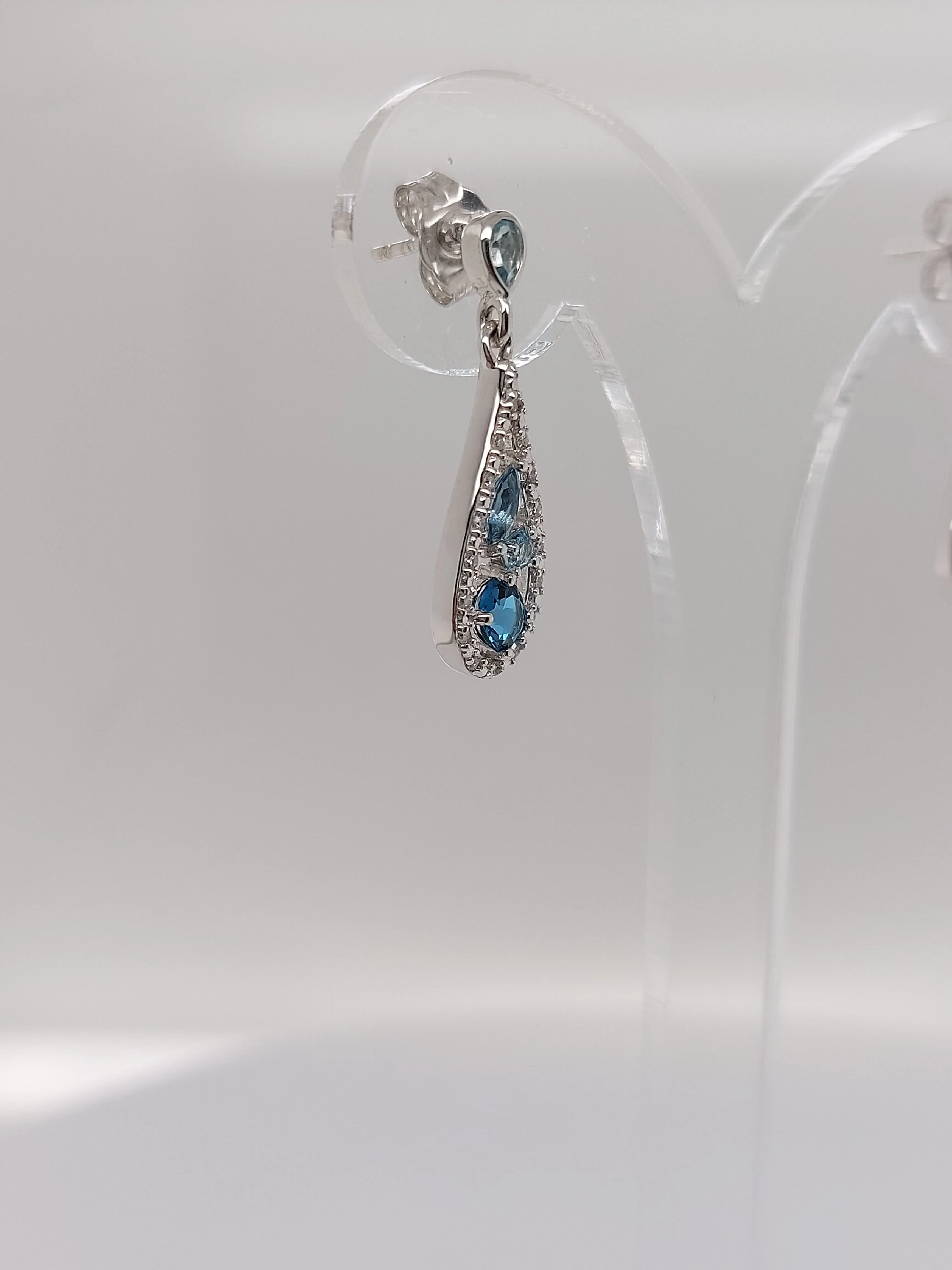 Pear shaped Topaz Earrings