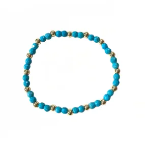 Polly Gemstone Gold Beads Bracelet
